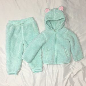 Teddy Bear Coat with Matching Pants